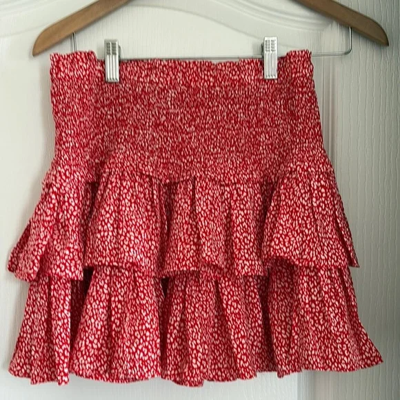 Red Ruffle Two-Piece Set - Picture 2 of 4